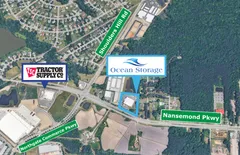 Aerial map of 5246 Nansemond Parkway, Suffolk VA