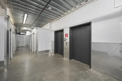 Elevator access inside Storage Star’s climate-controlled storage facility in Chicago