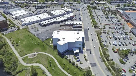 Aerial view of Storage Star self-storage facility at 6341 N McCormick Blvd in Chicago