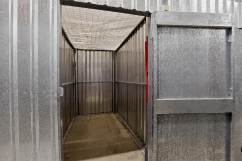 Interior shot of a small storage unit in Anchorage, AK, at Storage Star