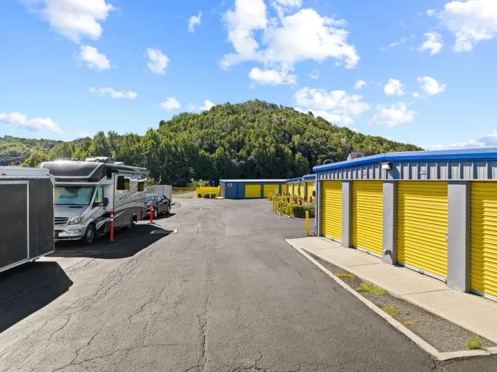 RV storage in Novato, CA, with nearby drive-up storage units