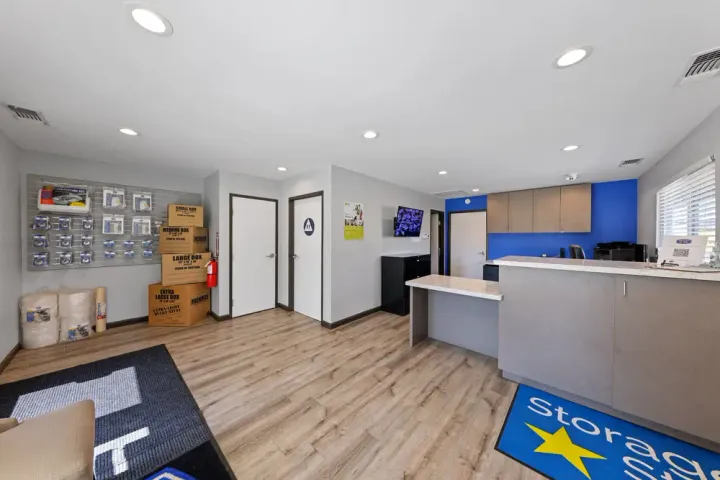 Interior picture of the Yuba City Self-Storage facility office on Hunn Road.