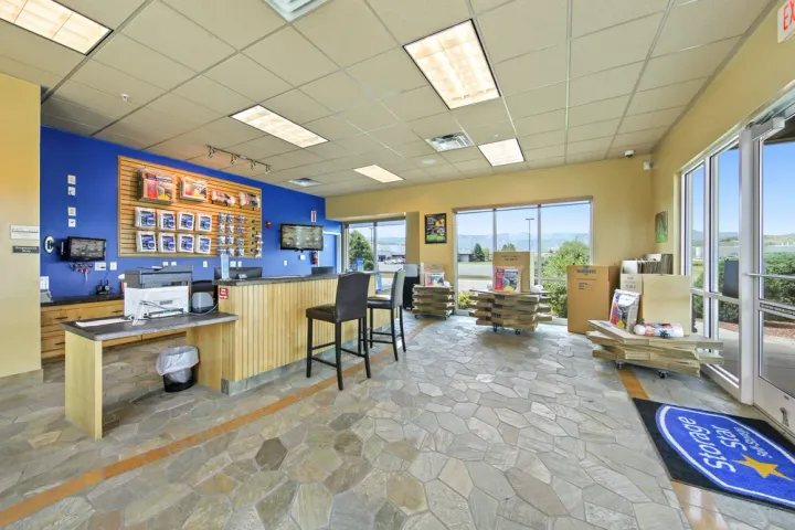 Customer service counter inside Storage Star's Park City storage office