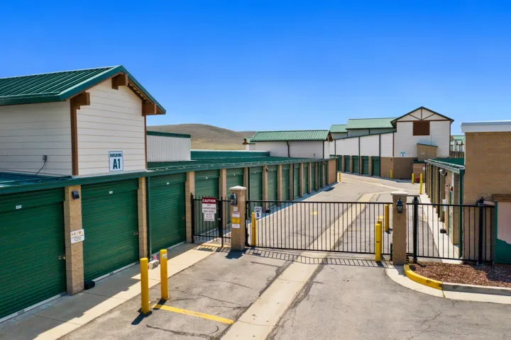 Gated access and keypad for secure entry at Storage Star Park City