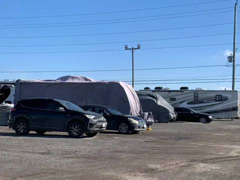 storage units parking lot