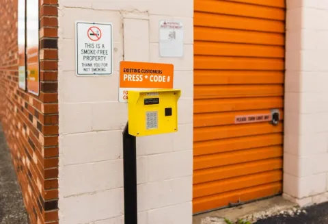 access control keypad storage units