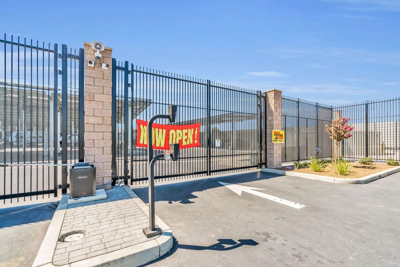 Secure gated entry at LuxeGuard RV and Boat Storage in Pittsburg, CA