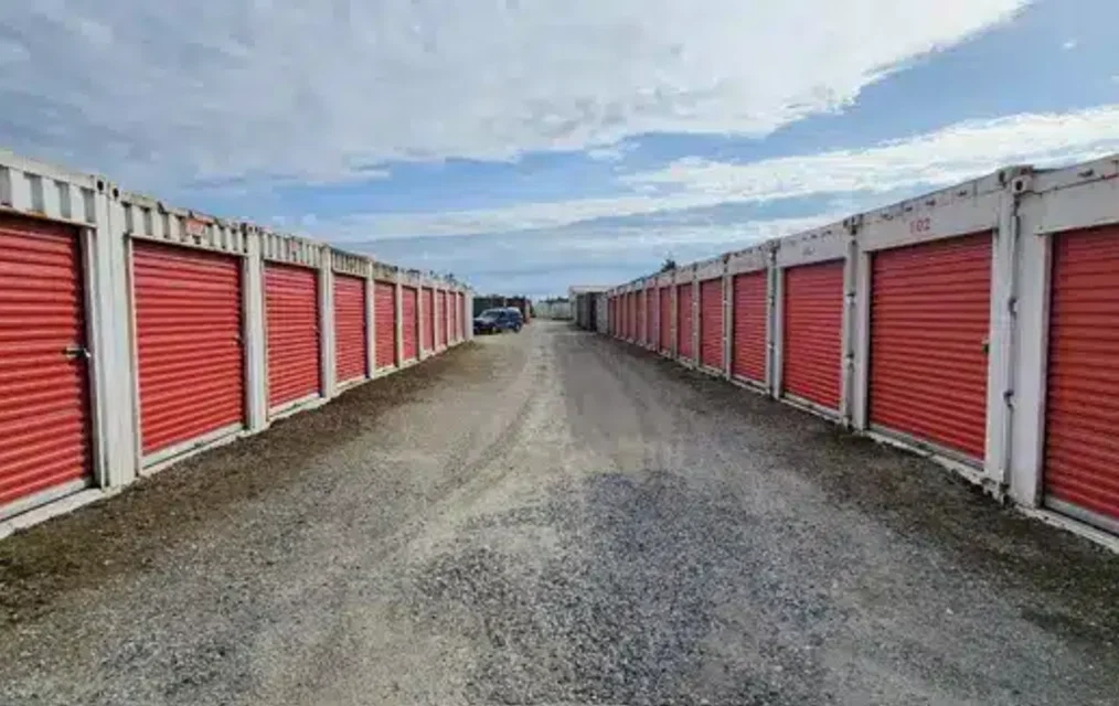 Large self storage units at a Mini Mall Storage facility