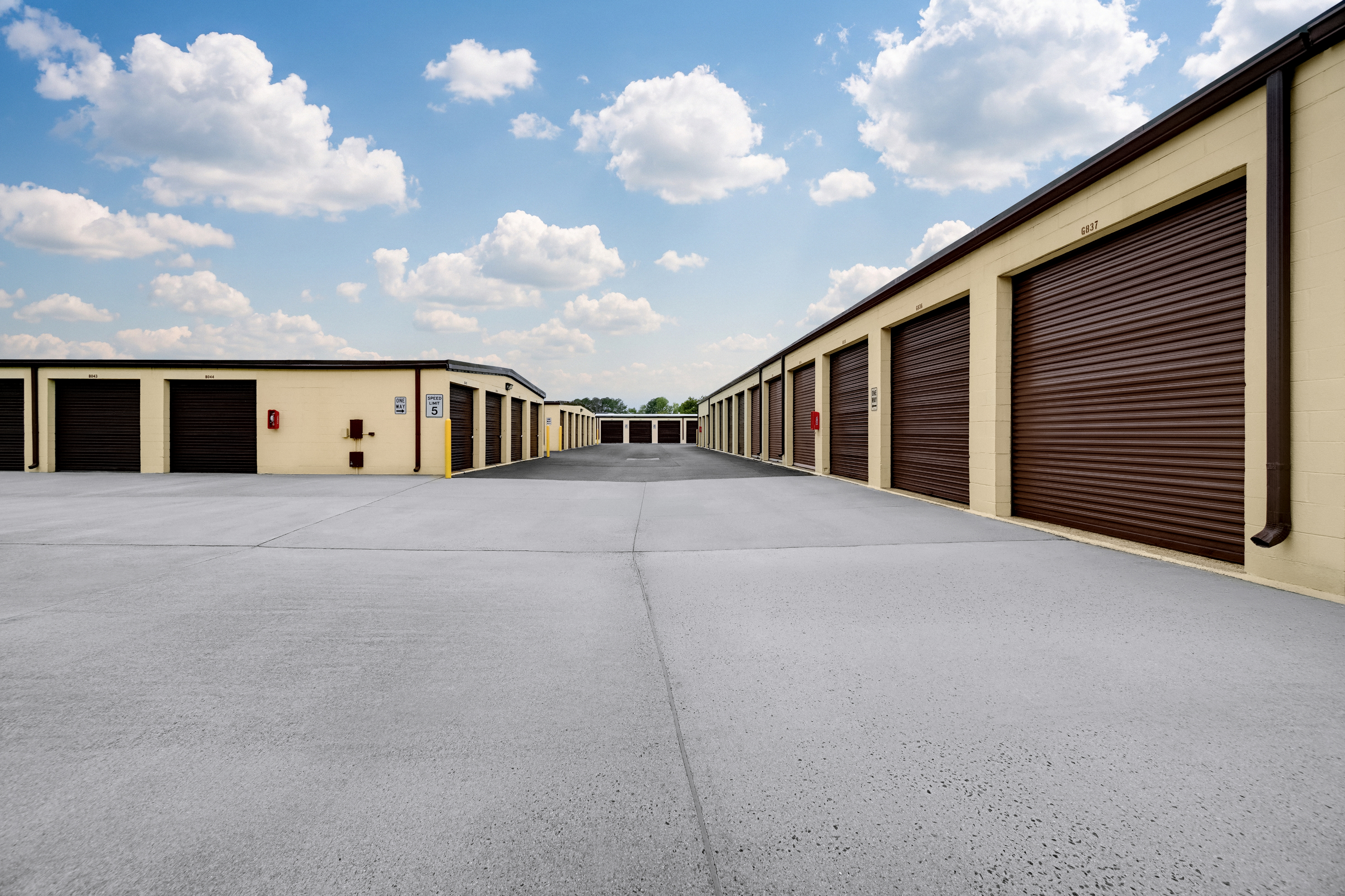 Self storage units