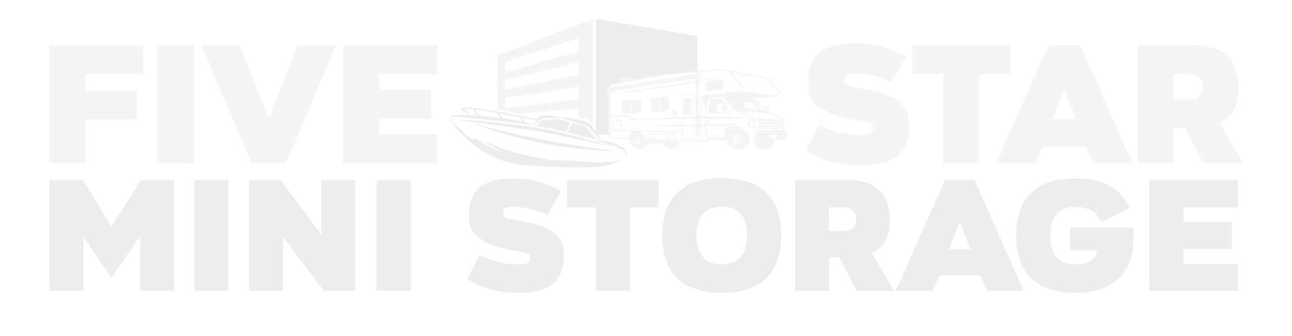Five Star Mini Storage Logo White