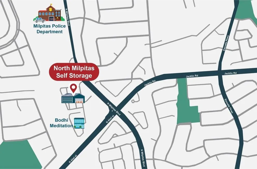 North Milpitas Self Storage Maps and Directions